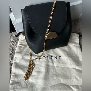 Polene numero Un mini 1 black leather bag like new condition includes dust bag